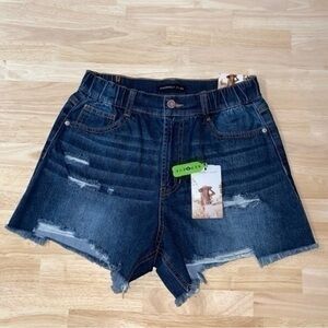 Sincerely Jules Super High Rise Wedge Cutoff Shorts 27